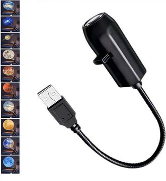 OEM Proyector, L&aacute;mpara De Noche Con Planetas Y Estrellas, L&aacute;mpara Espacial Con Planetas, Alimentaci&oacute;n Usb, 10 Patrones, 1 Unidad