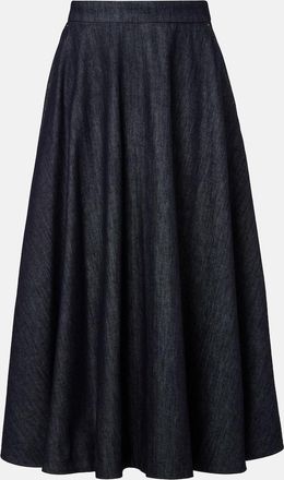 Max Mara Gonna midi Cecile in denim