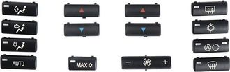 OEM Tapas De Repuesto Para Los Botones Del Panel De Control Del Climatizador Del Coche, Compatibles Con Los Modelos E39, E53, M5 Y X5