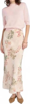 Favorite Daughter The Favorite Maxi Skirt In Light Peach Rose