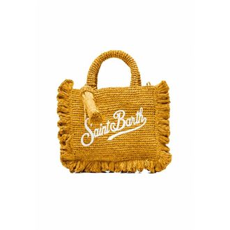 Saint Barth Rafia Handtas - Dames - Handtassen - Geel - ONE Size - Tassen