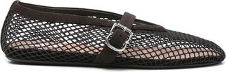 Alaia Fishnet Ballet Flats