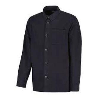 Barbour Marineblauwe Stone-Washed Overshirt met Zakken - Heren - Casual Overhemden - Blauw - XL - Katoen - Overhemden