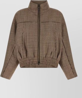 Brunello Cucinelli prince of wales virgin wool oversized jacket