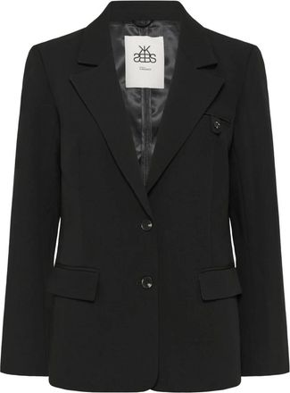 Karen by Simonsen Sydney KB Blazer - Dames - Blazers - Zwart - 2XS - Leer - Jassen