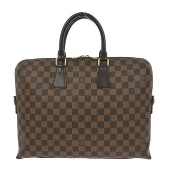 Louis Vuitton Porte-Documents Jour Bag Damier Brown Canvas Briefcase Bag (Pre-Owned)