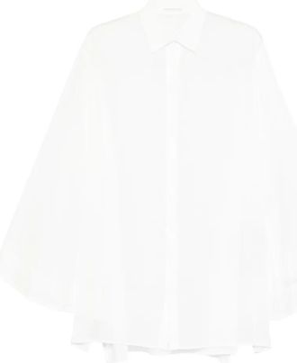 Yohji Yamamoto bell-sleeve shirt - White