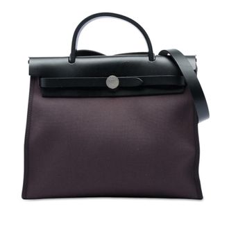 Herm&egrave;s Pre-owned Hermes Toile Herbag Zip 31 Satchel Ladies B591GEUGVUWDN8T2