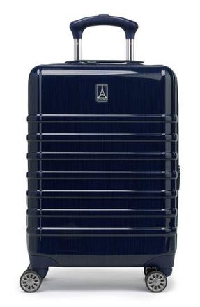 Travelpro Rollmaster Lite 20 Inch Expandable Hardside Carry-On Suitcase in Dark Navy Black Brushed at Nordstrom Rack