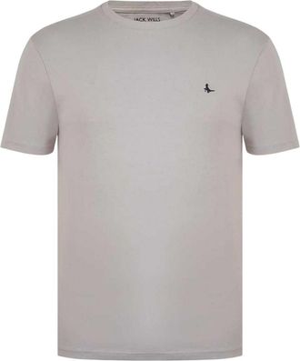 Jack Wills Sandleford-T-shirt met logo voor heren (Steen)