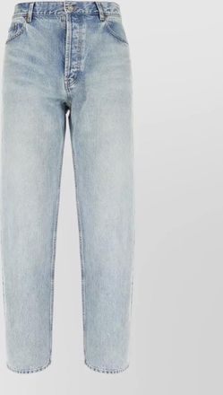 Saint Laurent denim trousers faded wash five pocket design