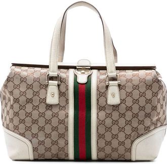 Gucci Pre-owned Gucci GG Canvas Web Treasure Boston Bag Unisex OU2VGV245GXWKEGD