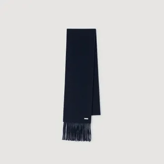 Sandro Bufanda de lana con flecos