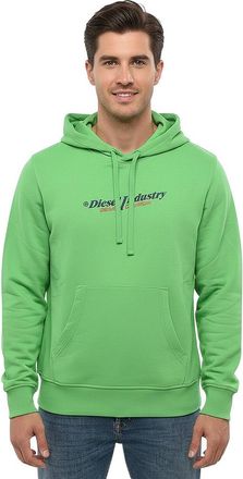 Diesel Green Logo Regular Hoodie