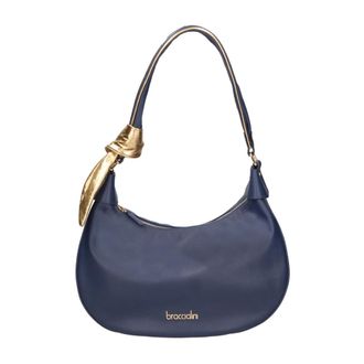 Braccialini B17494 Schoudertas - Dames - Tassen - Blauw - Maat: ONE Size Leer