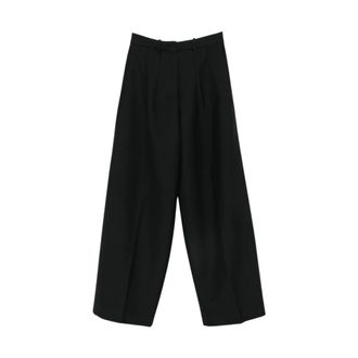Nine In The Morning Wijde broek - Dames - Broeken - Zwart - Maat: W27 Zijde