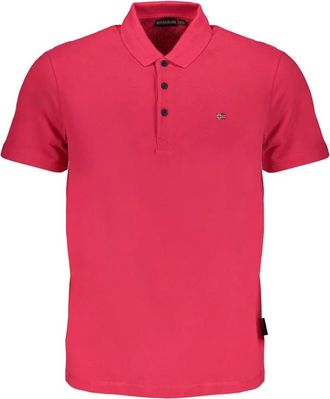 Napapijri Korte Mouw Polo Shirt Roze Mannen - Heren - Polos - Roze - S - Tops
