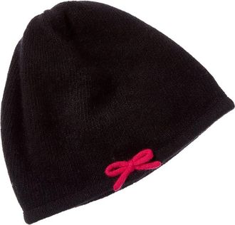 Portolano Bow Cashmere, Wool & Silk-Blend Blend Hat