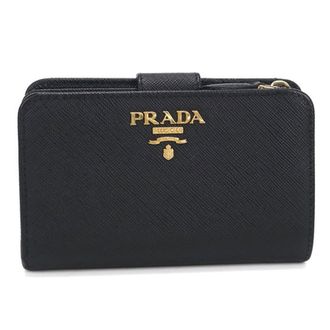 Prada Black Leather Wallet (Bi-Fold) (Pre-Owned)