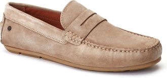 Base London Collins Leer Heren Sand Loafers