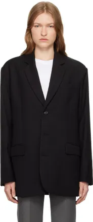 Moncler Womens Stretch Nylon Fex Jacket in Black | Size 1