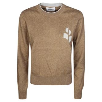 Isabel Marant Dames, Truien, Beige, Maat: XS Katoen