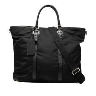 Prada Pre-owned Nylon Tote Bag - Dames - Vintage Shopper - Zwart - ONE Size - Nylon - Vintage