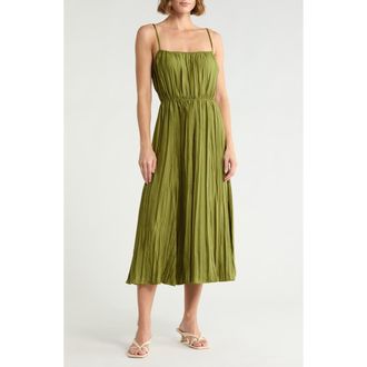 Vince Crinkled Cami Dress in Herbaria at Nordstrom Rack, Size X-Large