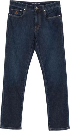 Corneliani Jeans con applicazione logo - Blu