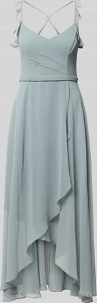Vera Mont Cocktailkleid aus Chiffon mit Volants in Hellgruen, Gr&ouml;&szlig;e 34