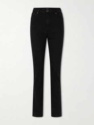 Khaite Jeans Slim-fit A Vita Alta Daria - Nero