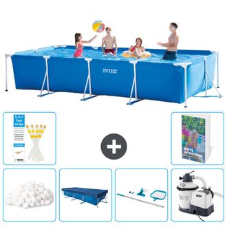 Intex Piscina Con Estructura Rectangular - 450x220x84 Cm - 7-piezas S153