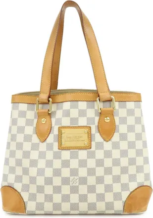Louis Vuitton Hampstead Damier Beige Canvas Handbag (Pre-Owned)