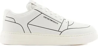 Emporio Armani White Logo Sneakers