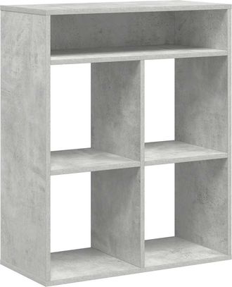 vidaXL Libreria Grigio Cemento 66x31x80 Cm In Legno Multistrato - Vidaxl