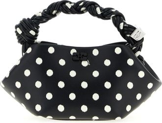 Ganni Polka-Dot Bou Borse A Mano Nero-Donna