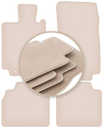 OEM Alfombrillas Premium Beige Para: Mercedes S W220 Largo 1998-2005