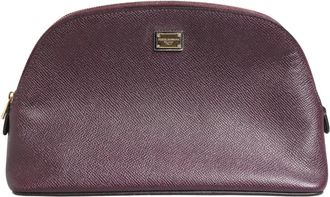 Dolce & Gabbana Wallets & Cardholders, unisex, Purple, Size: ONE SIZE Pouch Wallet
