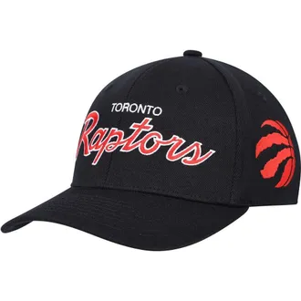 Mitchell & Ness Mens Mitchell & Ness Black Toronto Raptors MVP Team Script 2.0 Stretch Snapback Hat at Nordstrom