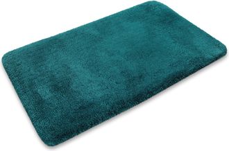 Homie Living Badematte »Porto Azzurro« Höhe 30 mm rutschhemmend beschichtet fussbodenheizungsgeeignet schnell trocknend Badteppich, uni, rechteckig & rund, waschba