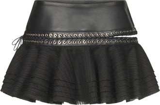 Ludovic de Saint Sernin Charlotte mini skirt - Black