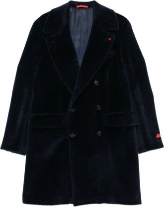 Isaia Cappotto doppiopetto - - Coats - Uomo - Blu - L