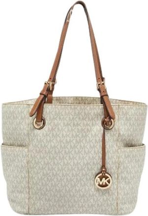 Michael Kors Pre-owned Jet Set Tote - Dames - Vintage Shopper - Wit - ONE Size - Vintage