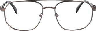 Alexander McQueen Am0459O Aviator Frame - Heren - Accessoires - Grijs - Maat: 57 MM