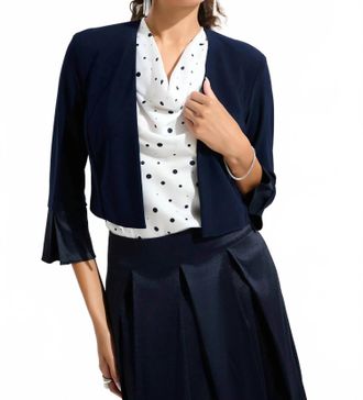 Joseph Ribkoff Open Front Cover-Up Bolero In Midnight Blue