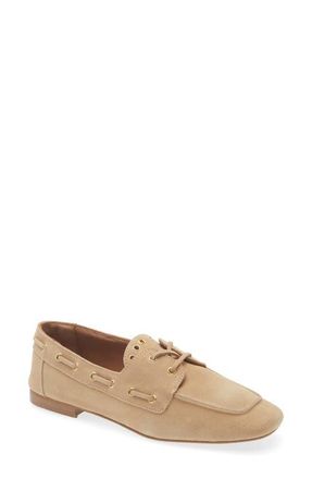 Cordani Andee Boat Shoe in Beige Suede at Nordstrom, Size 5.5Us