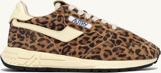Autry SNEAKERS REELWIND LOW IN SUEDE LEOPARD E PELLE RUTABAGA