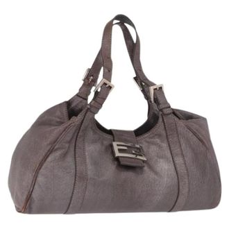 Fendi Pre-owned Shoulder Bags, female, Brown, Size: ONE SIZE Pre-owned Vintage Shoulder Bag