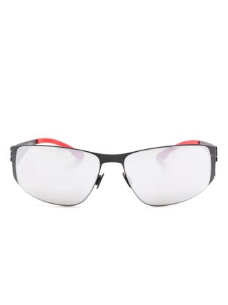 Ic! Berlin Occhiali da sole Flash RS x Rolling Stones - Nero