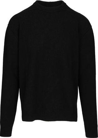 Rick Owens Truien & Vesten, Heren, Zwart, L, Wol, Trui met ronde hals